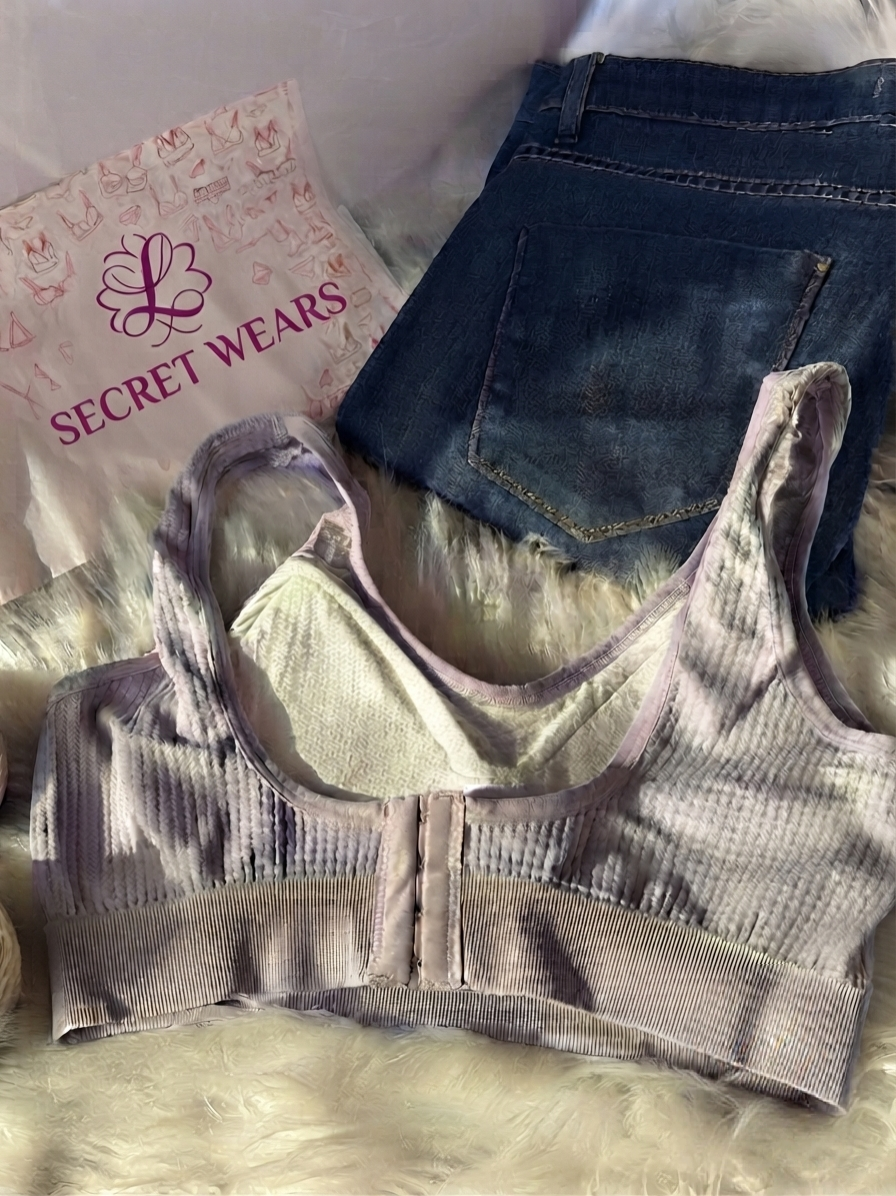 (38-42)Plus Size Sports Bra With Back Hooks