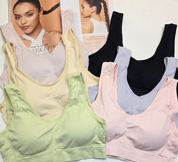(38-42)Plus Size Sports Bra With Back Hooks