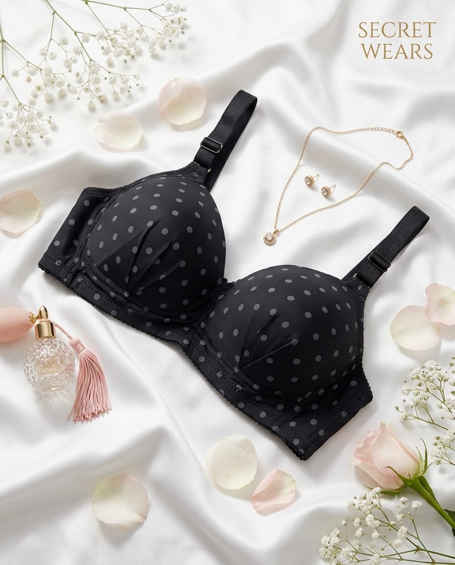 Secret Wears Pink Polka Dot Padded Bra