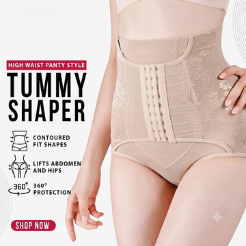 High Waist Panty Style Tummy Shaper with Hooks D19(Floor-3)