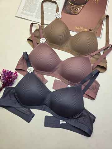 (36-42)C Cup Full Coverage Thin Pad Non Wire Summer Bra (f20) (051)*