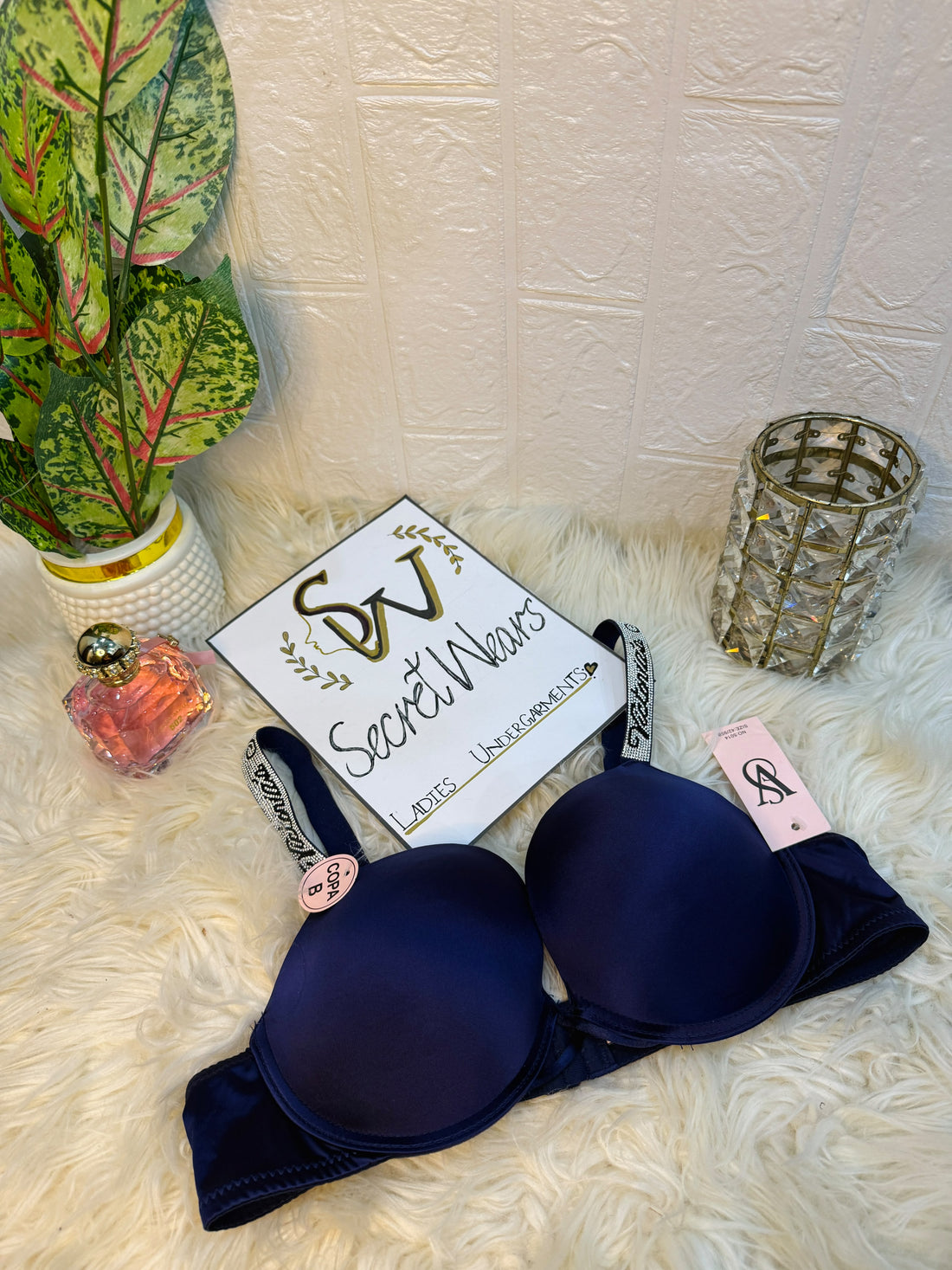 Victoria Secret Padded Push-Up Bra with Stylish Strappy Shoulder Design