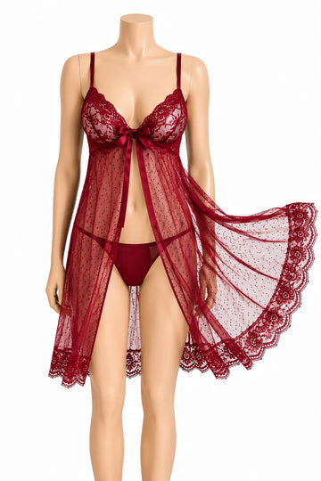 Lace Temptation Babydoll Nighty 35429(C2-R1)