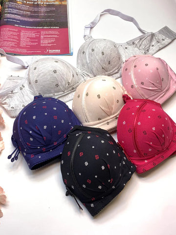 (38-44)B All Day Comfort Thin Padded Non Wired T Shirt Bra (062)*