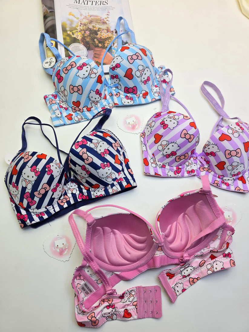 (36-42)b/c size Hello Kitty Daily-wear Push-up Bra(144)*