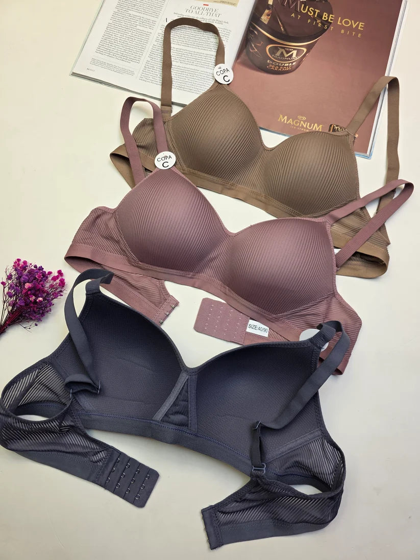 (36-42)C Cup Full Coverage Thin Pad Non Wire Summer Bra (f20) (051)*