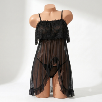 Frill Nighty Short Lingerie (35347)(C9-R3)